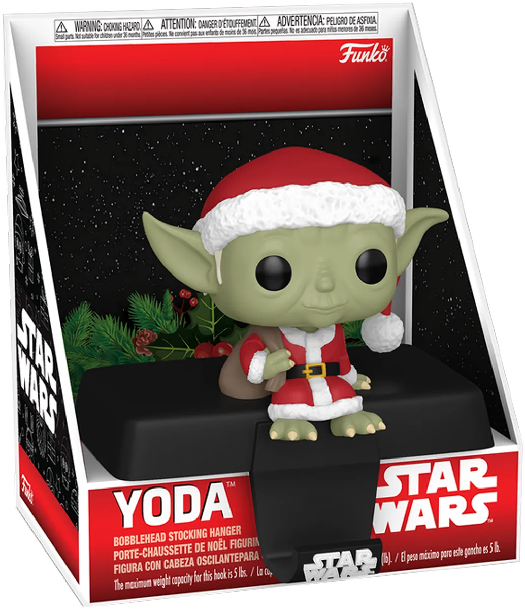 FUN79926 Star Wars - Yoda Pop! Edge-Sitter Stocking Hanger - Funko - Titan Pop Culture