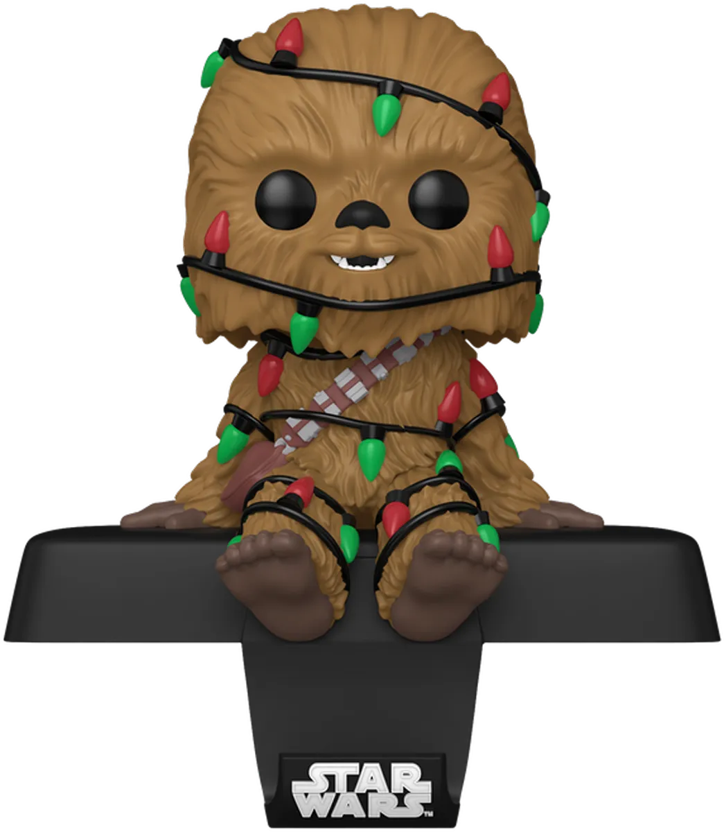 FUN79927 Star Wars -Chewie Pop! Edge-Sitter Stocking Hanger - Funko - Titan Pop Culture