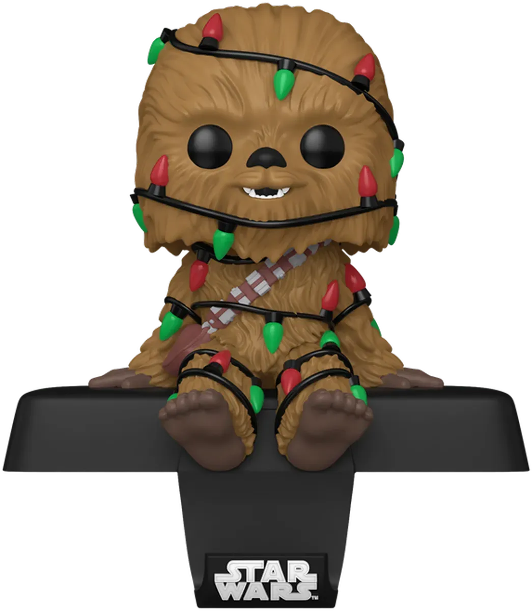 FUN79927 Star Wars -Chewie Pop! Edge-Sitter Stocking Hanger - Funko - Titan Pop Culture