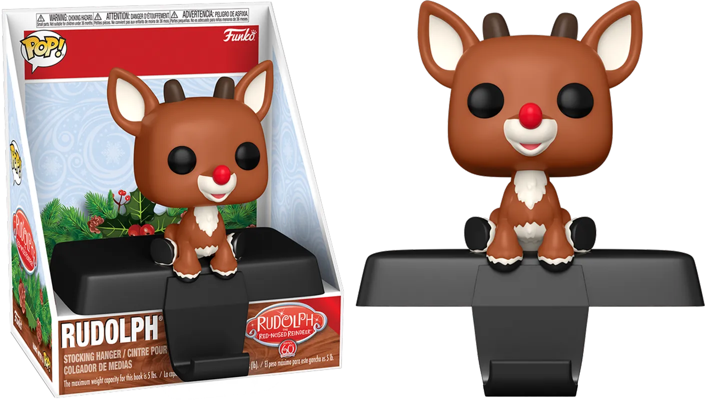 FUN79936 Rudolph - Rudolph Pop! Edge-Sitter Stocking Hanger - Funko - Titan Pop Culture