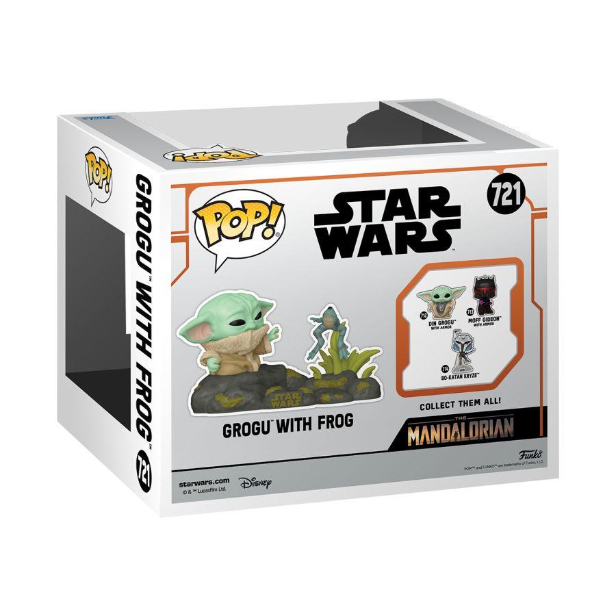 FUN80000 Star Wars - Din Grogu with Frog Pop! Deluxe - Funko - Titan Pop Culture