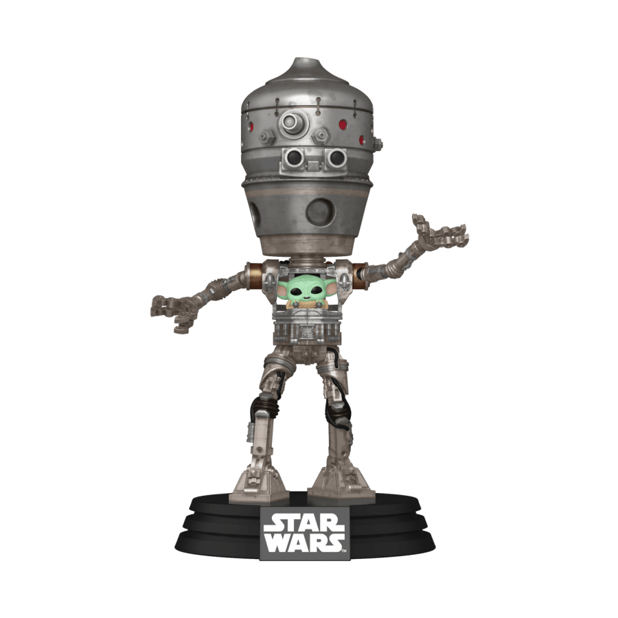 FUN80001 Star Wars - IG-12 with Grogu Pop! Deluxe - Funko - Titan Pop Culture