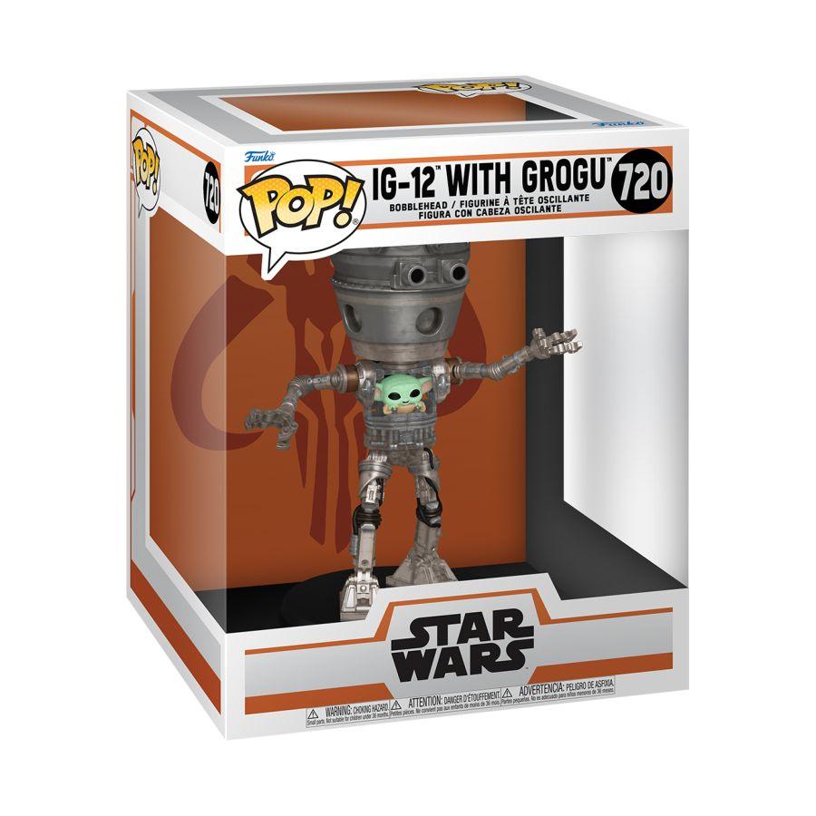 FUN80001 Star Wars - IG-12 with Grogu Pop! Deluxe - Funko - Titan Pop Culture