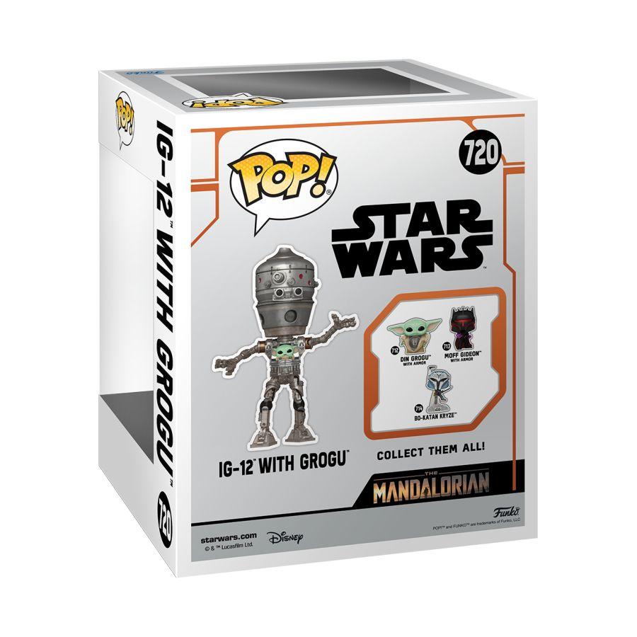 FUN80001 Star Wars - IG-12 with Grogu Pop! Deluxe - Funko - Titan Pop Culture