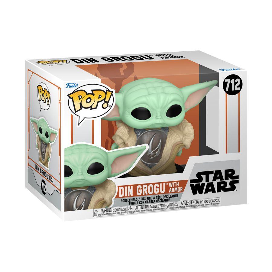 FUN80004 Star Wars - Din Grogu with Armor Pop! Vinyl - Funko - Titan Pop Culture