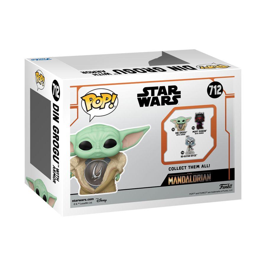 FUN80004 Star Wars - Din Grogu with Armor Pop! Vinyl - Funko - Titan Pop Culture