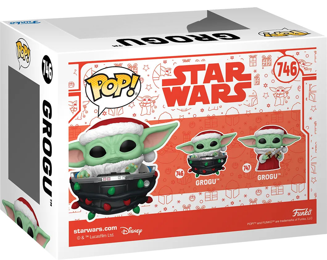 FUN80010 Star Wars: The Mandalorian - Grogu with Santa Hat in Pram (Holiday) Pop! Vinyl - Funko - Titan Pop Culture