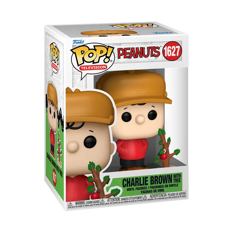 FUN80013 Peanuts - Charlie Brown with Tree Holiday Pop! Viny - Funko - Titan Pop Culture