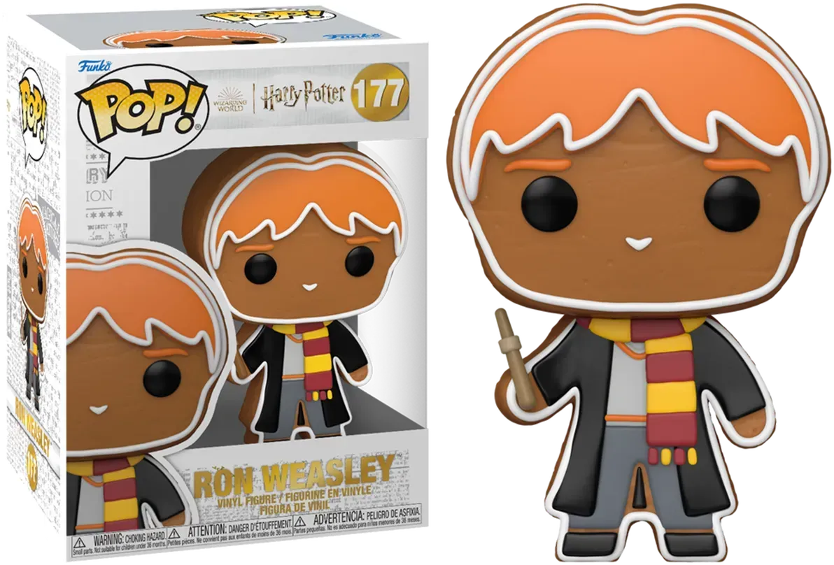 FUN80018 + FUN80019 + FUN80020 + Harry Potter - Holiday Gingerbread Pop! Vinyl Bundle (Set of 3) - Funko - Titan Pop Culture