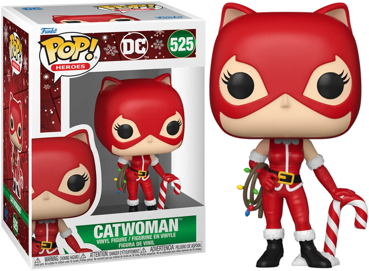 FUN80028 DC Comics - Catwoman (Holiday) Pop! Vinyl - Funko - Titan Pop Culture