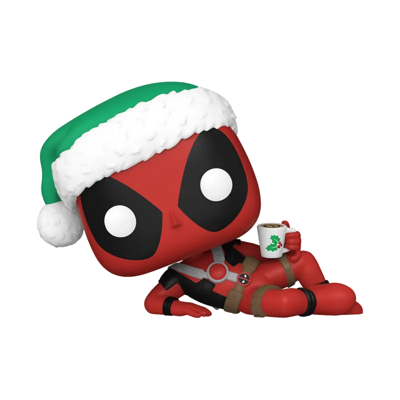 FUN80035 Marvel - Deadpool with Hot Cocoa (Holiday) Pop! Vinyl - Funko - Titan Pop Culture