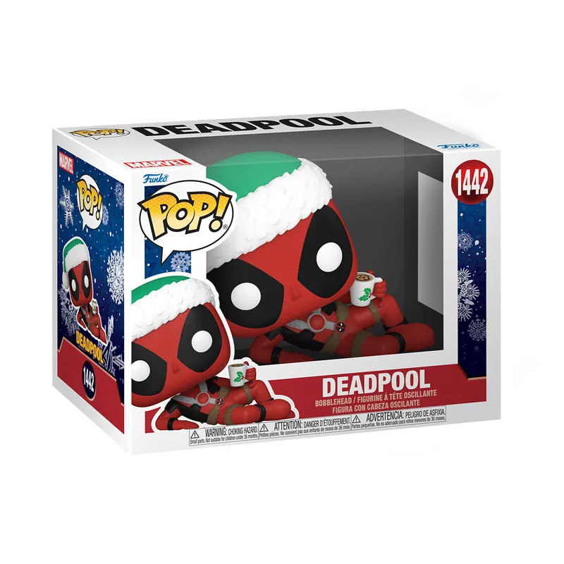 FUN80035 Marvel - Deadpool with Hot Cocoa (Holiday) Pop! Vinyl - Funko - Titan Pop Culture