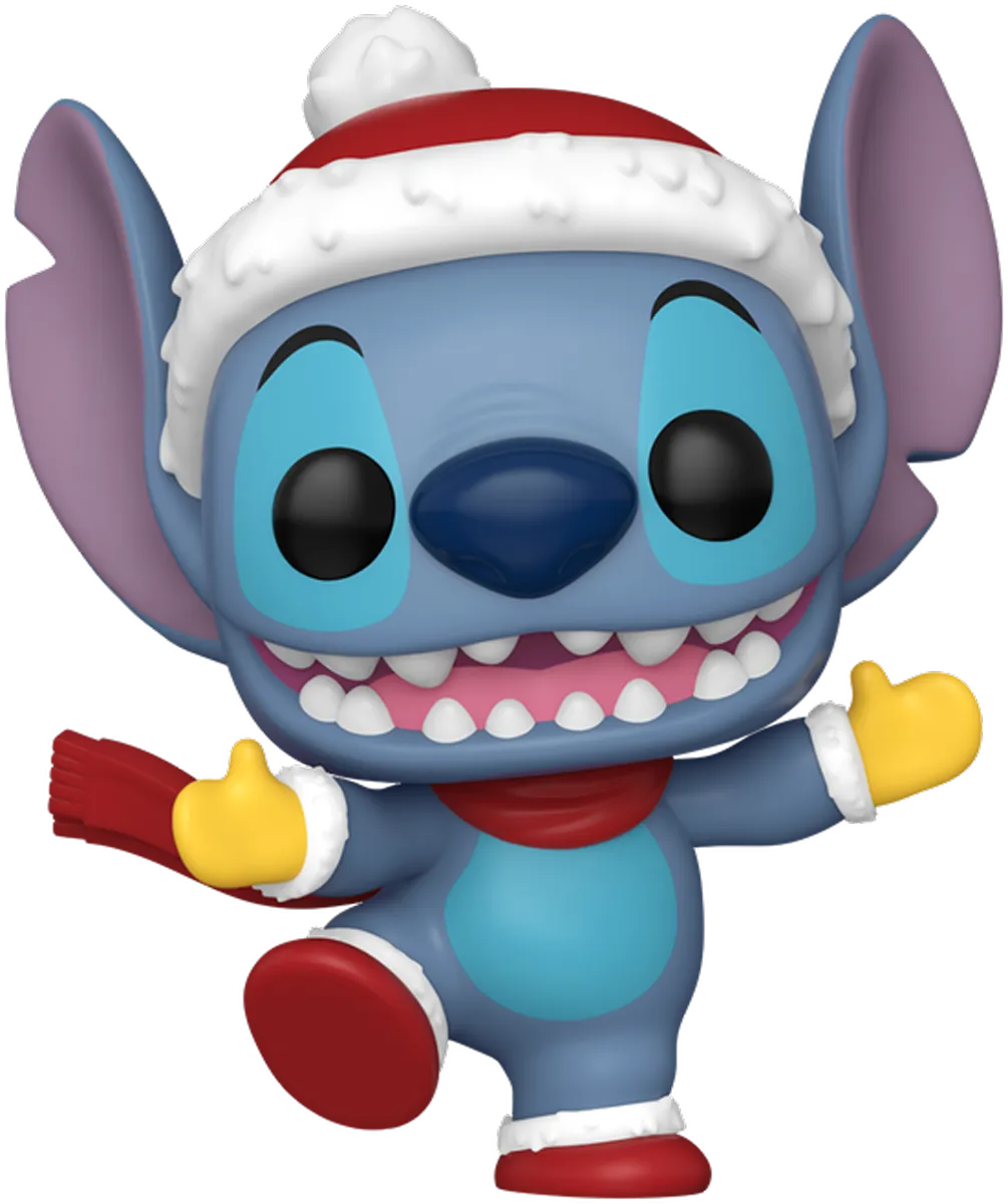 FUN80037 Lilo & Stitch: Holiday - Stitch with Santa Hat Pop! Vinyl - Funko TBA - Titan Pop Culture