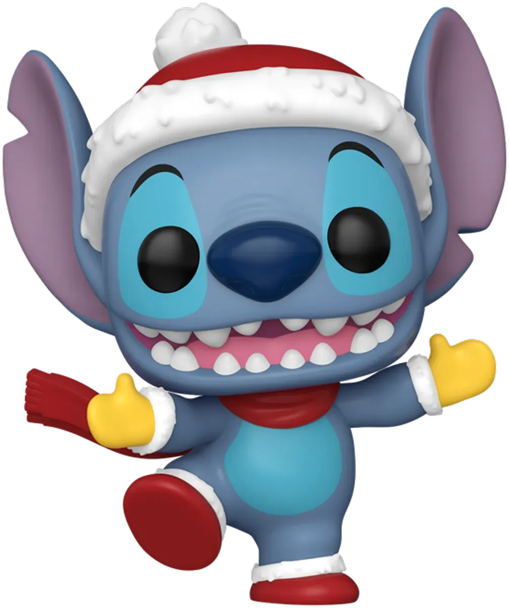 FUN80037 Lilo & Stitch: Holiday - Stitch with Santa Hat Pop! Vinyl - Funko TBA - Titan Pop Culture