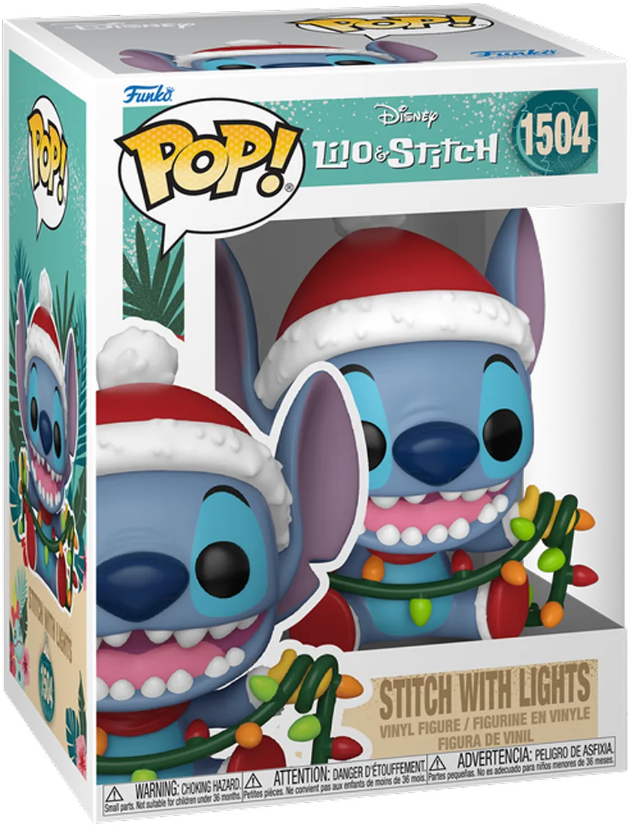 FUN80038 Lilo & Stitch: Holiday - Stitch with Lights Pop! Vinyl - Funko TBA - Titan Pop Culture