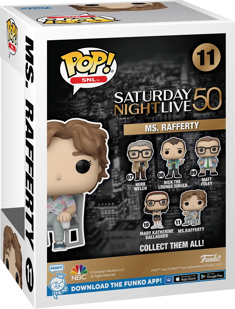 FUN80067 Saturday Night Live: 50th Anniversary - Ms. Rafferty Pop! Vinyl - Funko - Titan Pop Culture