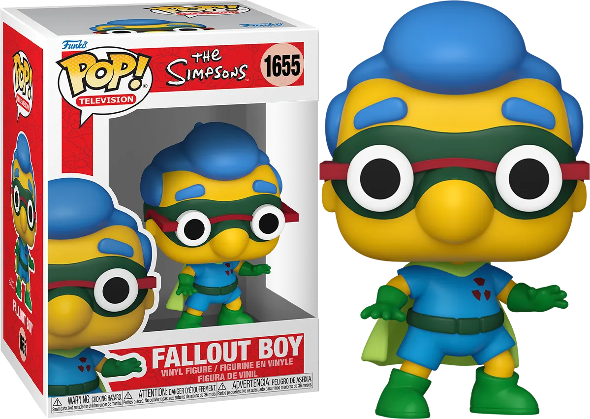 FUN80074 The Simpsons - Milhouse as Fallout Boy Pop! Vinyl - Funko - Titan Pop Culture