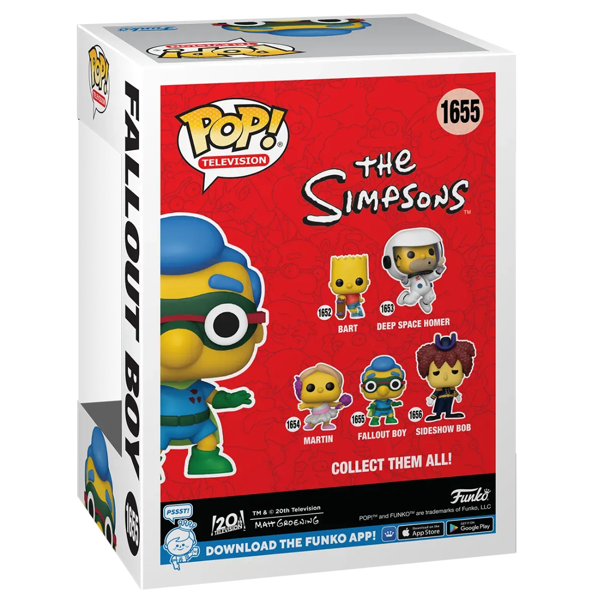FUN80074 The Simpsons - Milhouse as Fallout Boy Pop! Vinyl - Funko - Titan Pop Culture