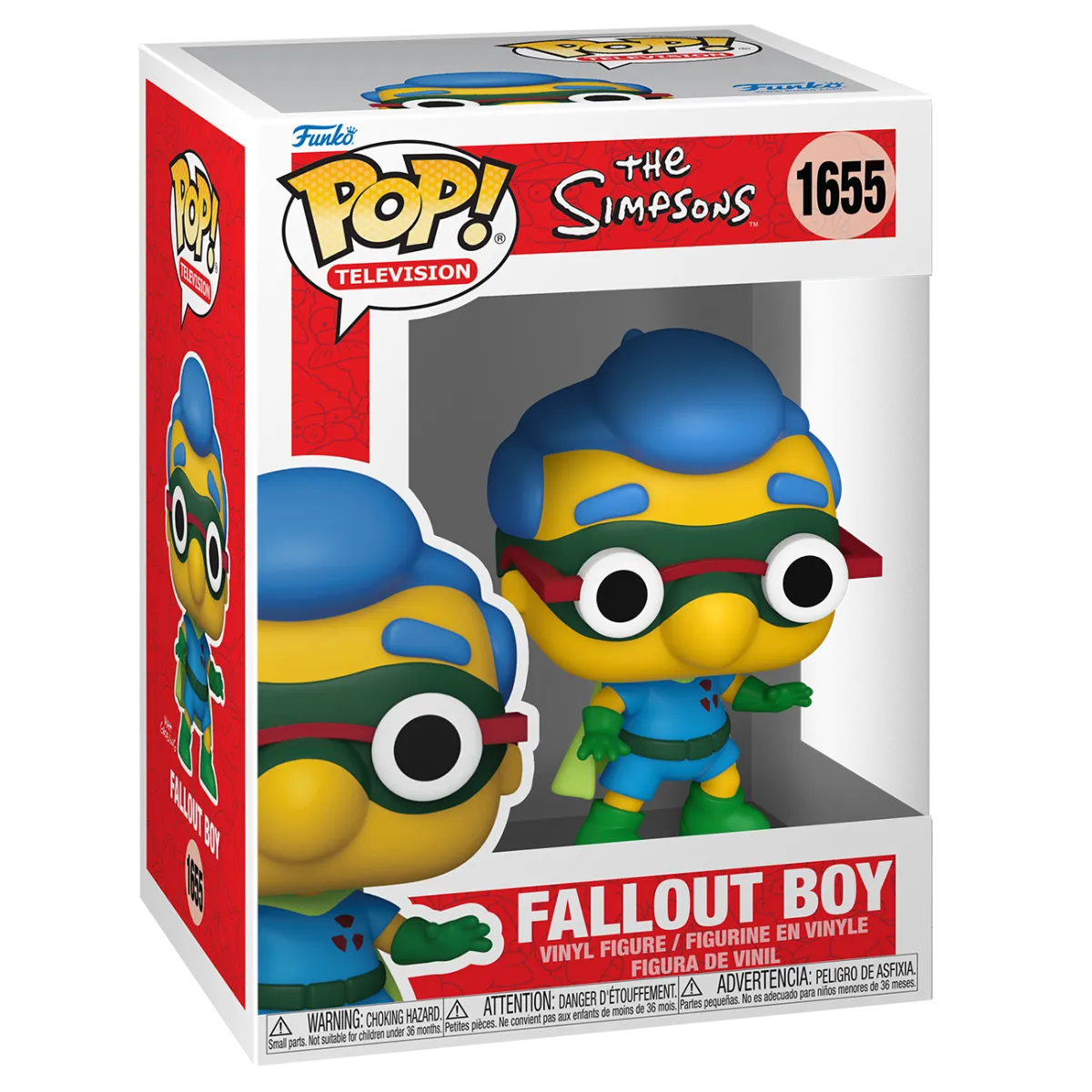 FUN80074 The Simpsons - Milhouse as Fallout Boy Pop! Vinyl - Funko - Titan Pop Culture