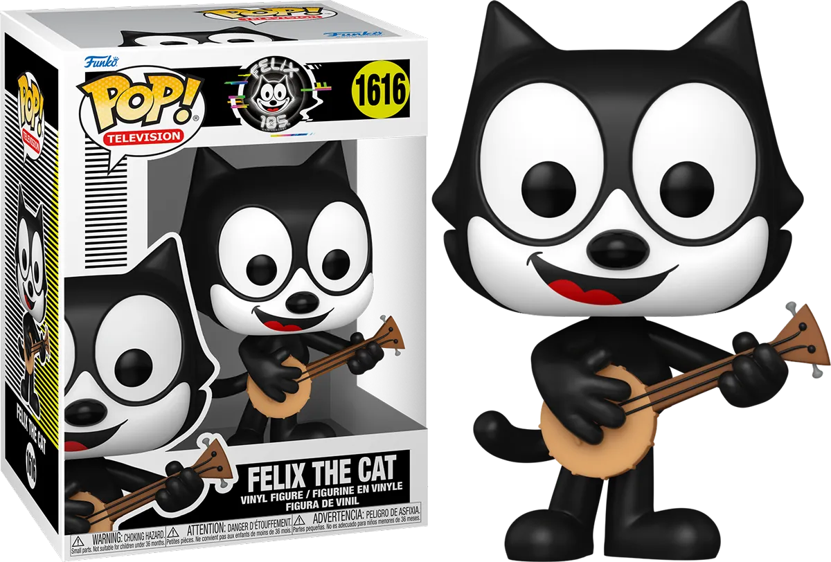 FUN80076 Felix the Cat: 105th Anniversary - Felix the Cat with Banjo Pop! Vinyl - Funko - Titan Pop Culture