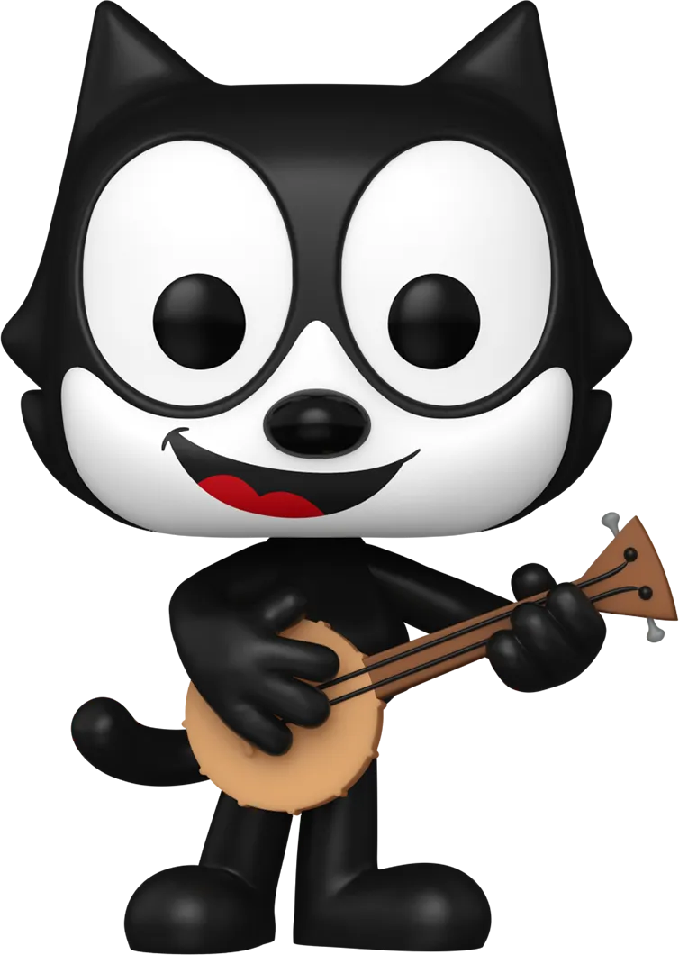 FUN80076 Felix the Cat: 105th Anniversary - Felix the Cat with Banjo Pop! Vinyl - Funko - Titan Pop Culture