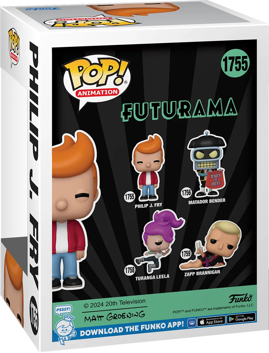 FUN80078 Futurama - Philip J. Fry Pop! Vinyl - Funko - Titan Pop Culture