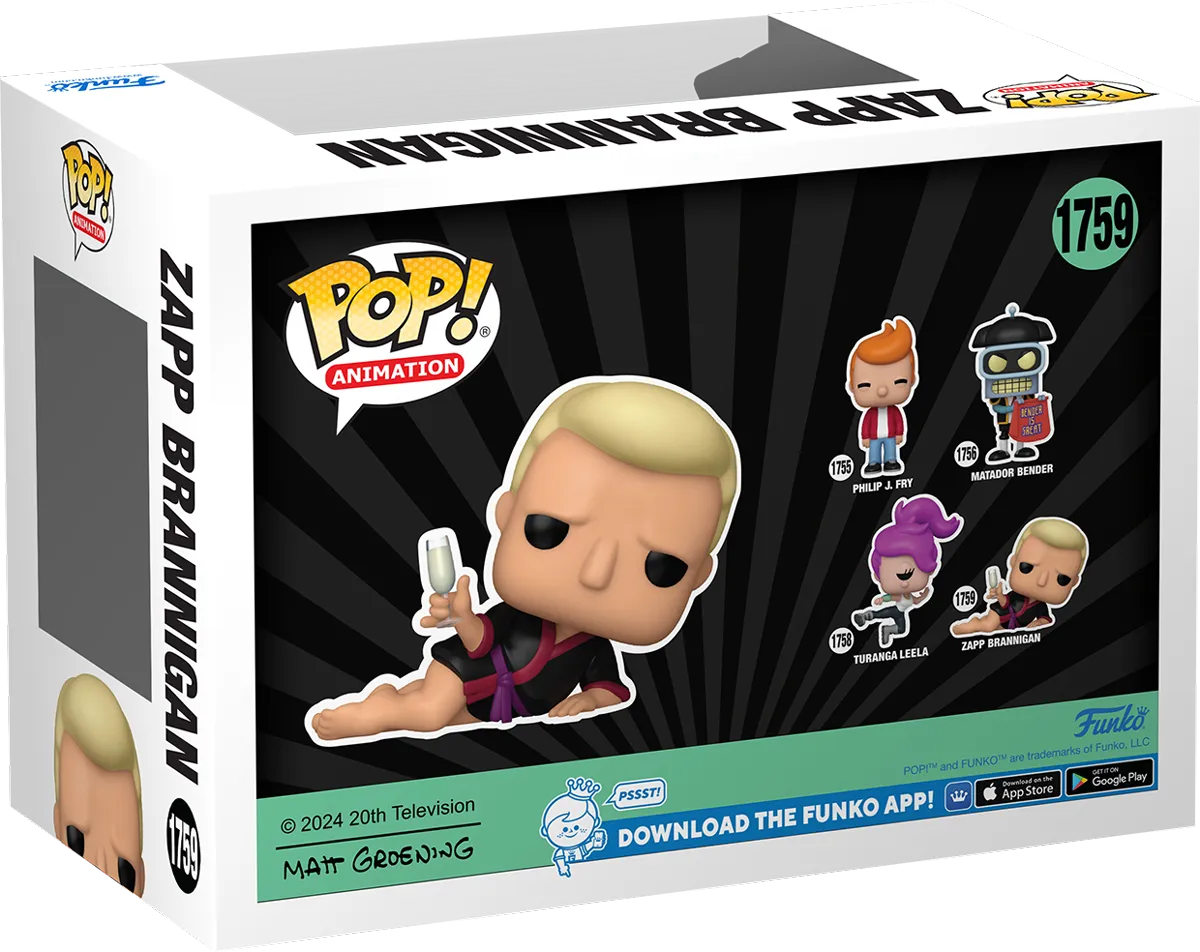 FUN80079 Futurama - Zapp Brannigan Lounging Pop! Vinyl - Funko - Titan Pop Culture