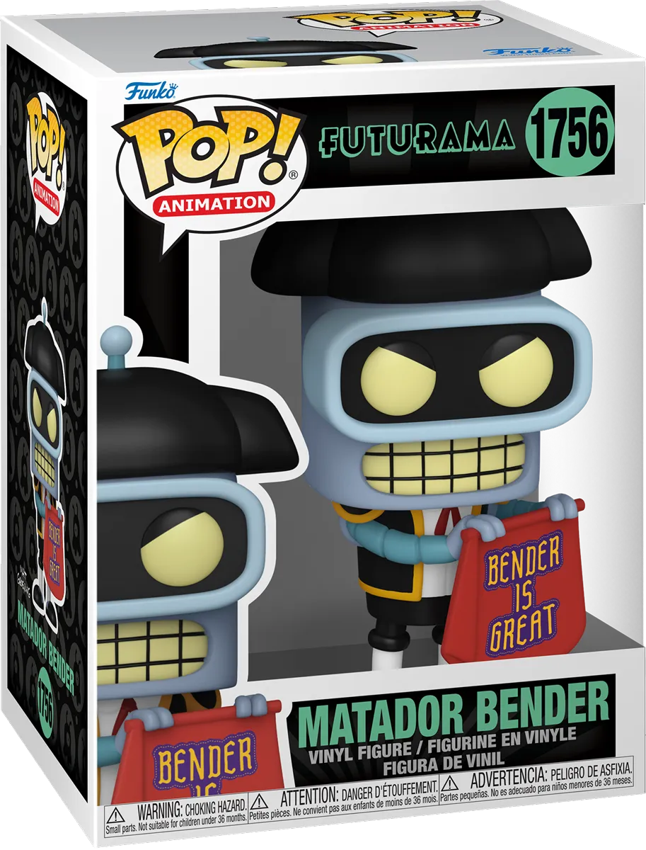 FUN80080 Futurama - Matador Bender Pop! Vinyl - Funko - Titan Pop Culture