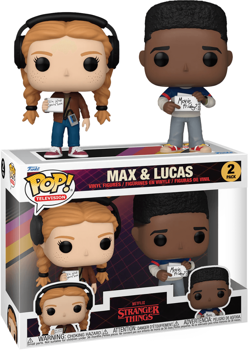 FUN80139 Stranger Things - Max & Lucas Pop! 2-Pack - Funko - Titan Pop Culture