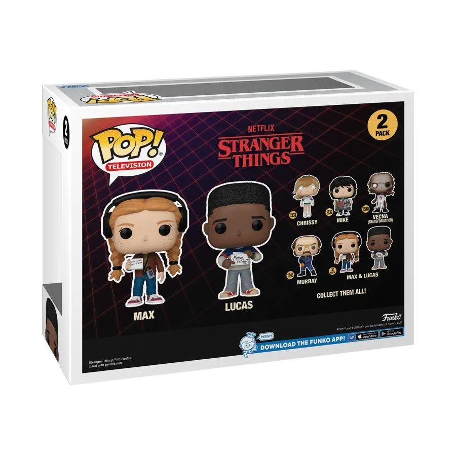 FUN80139 Stranger Things - Max & Lucas Pop! 2-Pack - Funko - Titan Pop Culture