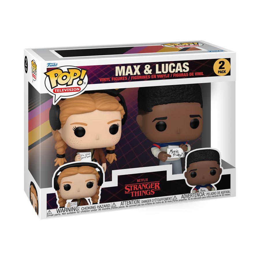 FUN80139 Stranger Things - Max & Lucas Pop! 2-Pack - Funko - Titan Pop Culture