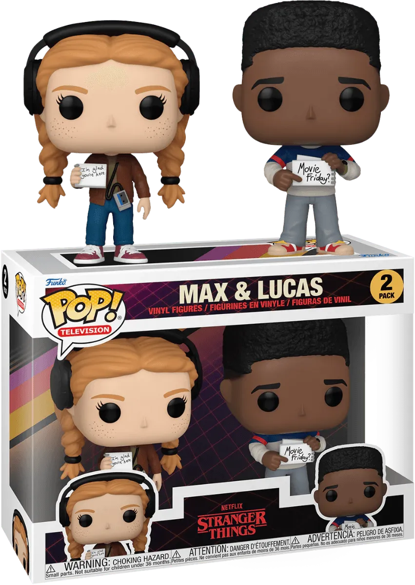 FUN80139 Stranger Things - Max & Lucas Pop! 2-Pack - Funko - Titan Pop Culture