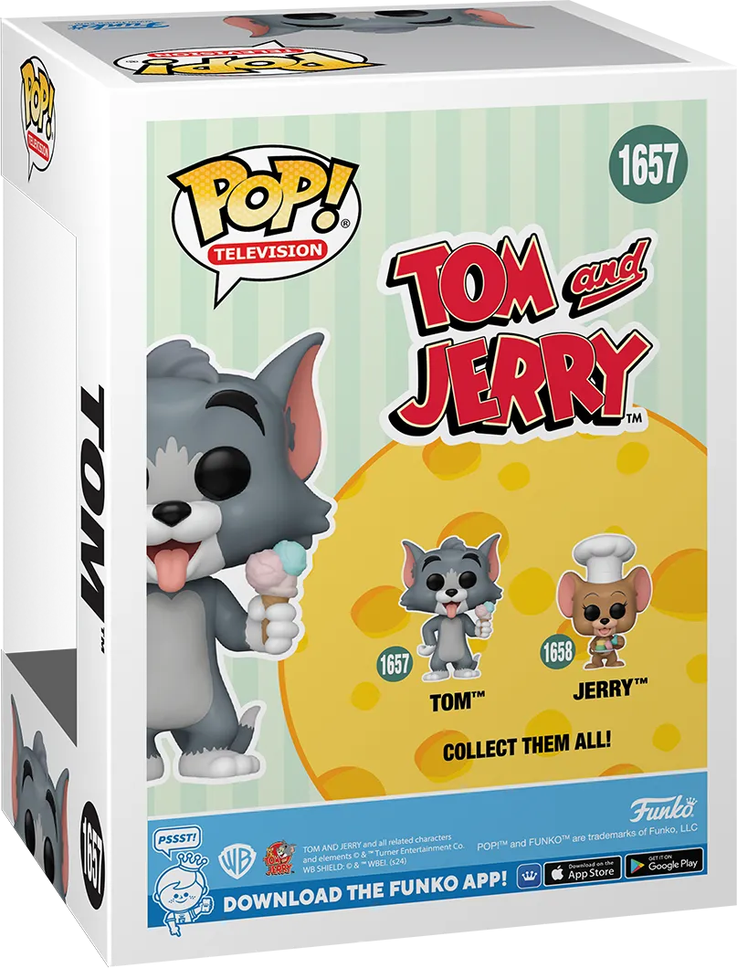 FUN80159 Tom & Jerry - Tom with Ice Cream Pop! Vinyl - Funko - Titan Pop Culture