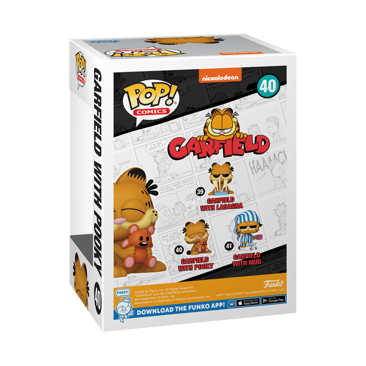 FUN80163 Garfield - Garfield with Pooky Pop! Vinyl - Funko - Titan Pop Culture