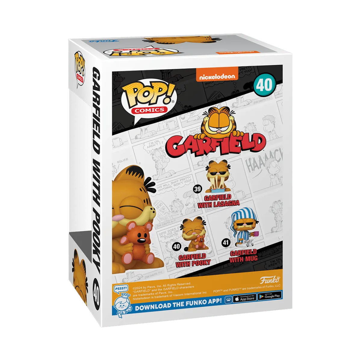 FUN80163 Garfield - Garfield with Pooky Pop! Vinyl - Funko - Titan Pop Culture