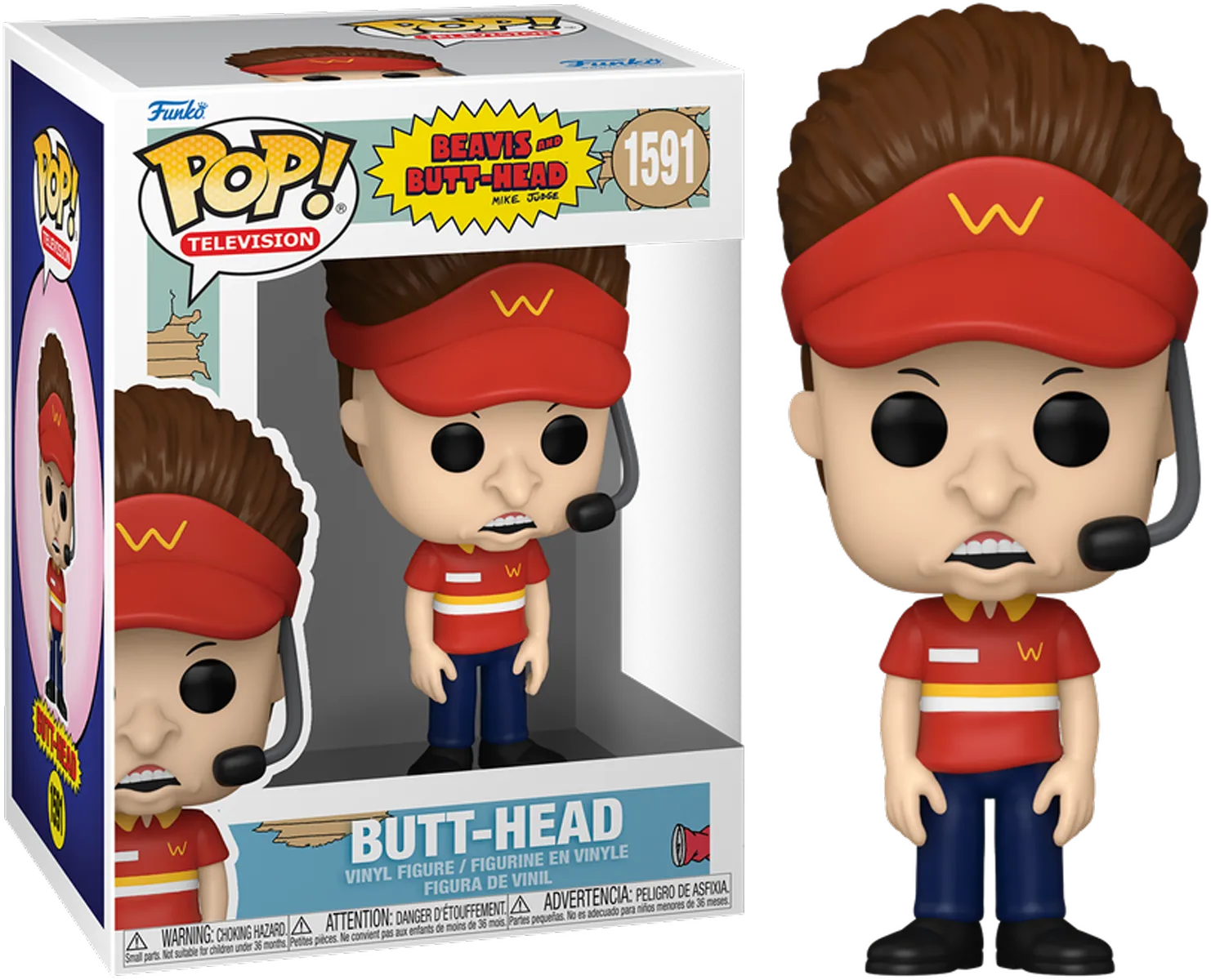 FUN80168 Beavis and Butt-Head - Butt-Head (Burger World Uniform) Pop! Vinyl - Funko - Titan Pop Culture