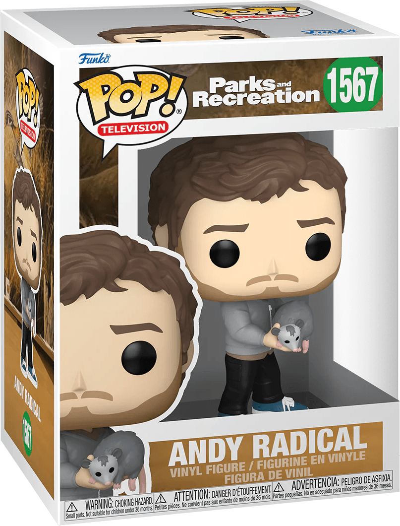 FUN80171 Parks & Recreations: 15th Anniversary - Andy Radical Pop! Vinyl - Funko - Titan Pop Culture