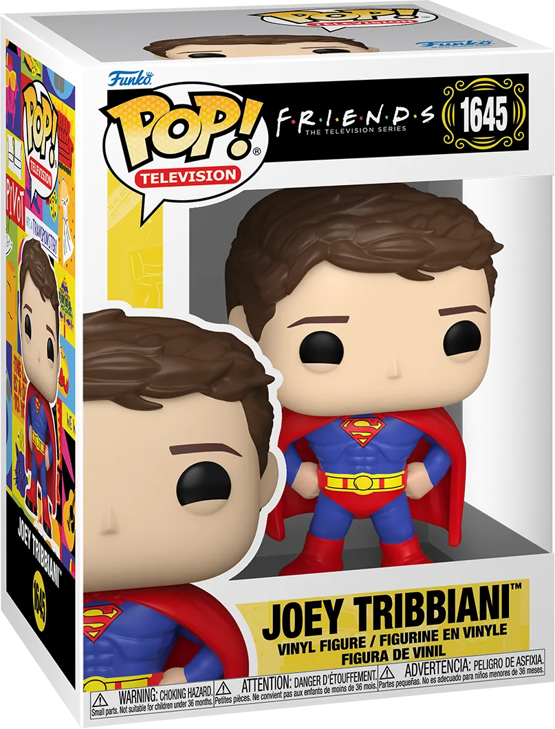 FUN80186 Friends - Joey (Superman Costume) Pop! Vinyl - Funko - Titan Pop Culture