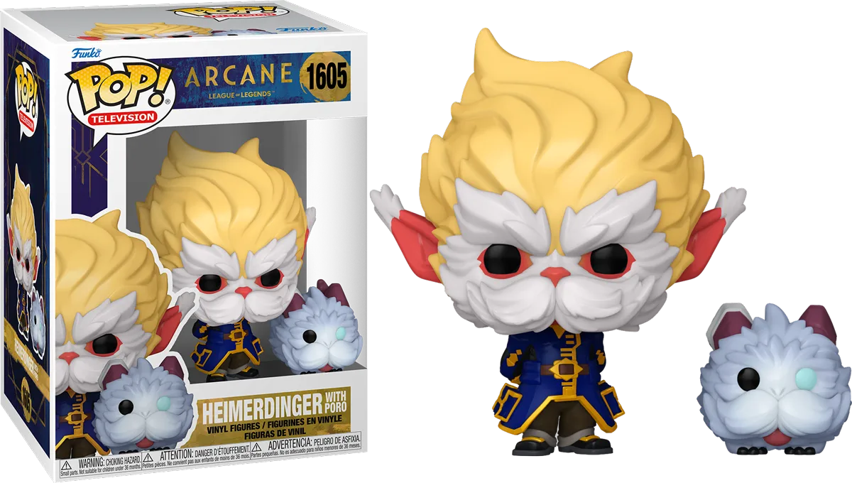 FUN80193 Arcane: League of Legends (TV) - Heimerdinger with Poro Pop! Vinyl - Funko TBA - Titan Pop Culture