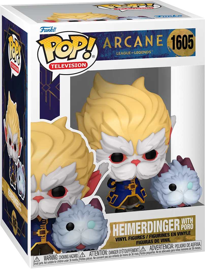 FUN80193 Arcane: League of Legends (TV) - Heimerdinger with Poro Pop! Vinyl - Funko TBA - Titan Pop Culture