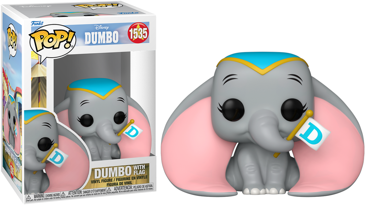 FUN80207 Dumbo (1941) - Dumbo with Flag Pop! Vinyl - Funko - Titan Pop Culture