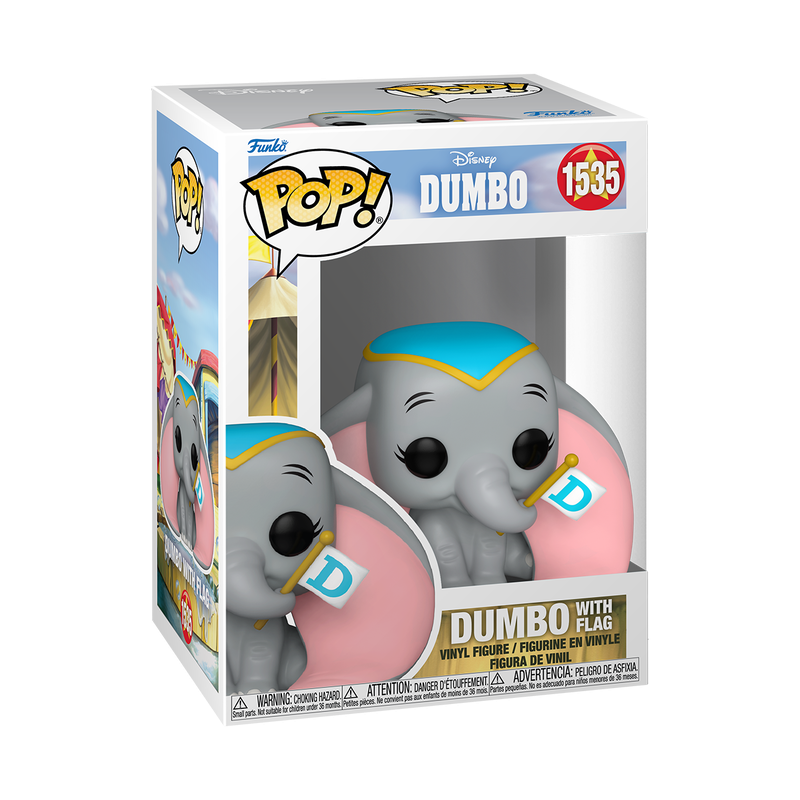 FUN80207 Dumbo (1941) - Dumbo with Flag Pop! Vinyl - Funko - Titan Pop Culture