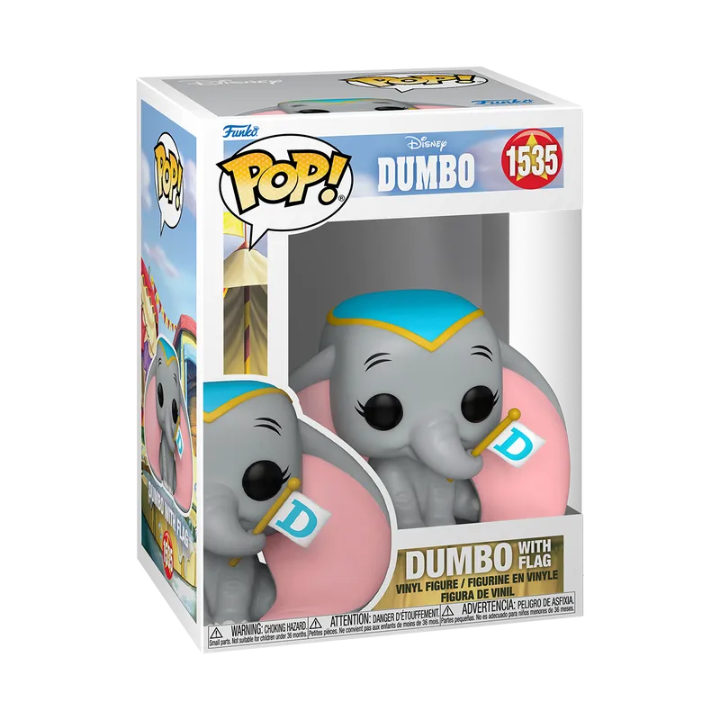 FUN80207 Dumbo (1941) - Dumbo with Flag Pop! Vinyl - Funko - Titan Pop Culture