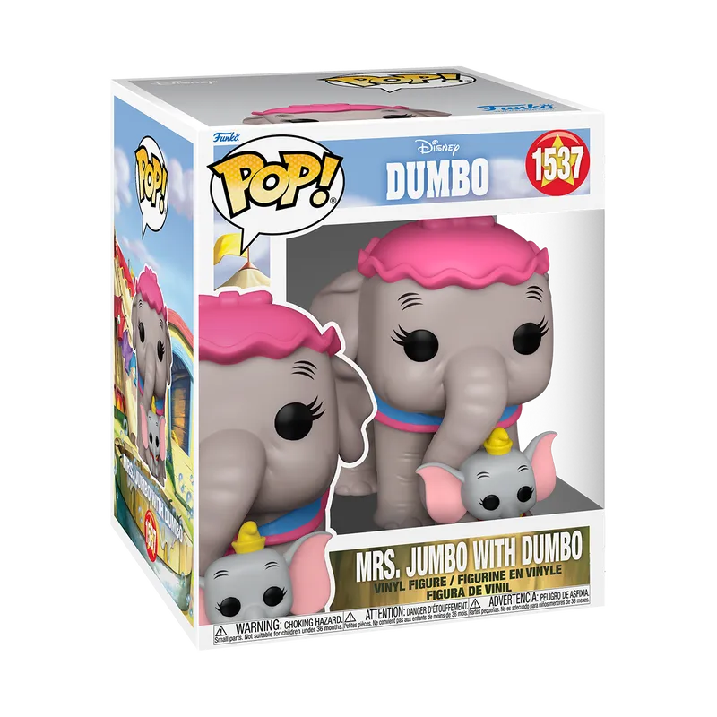 FUN80209 Dumbo (1941) - Mrs. Jumbo with Dumbo 6" Pop! Vinyl - Funko - Titan Pop Culture