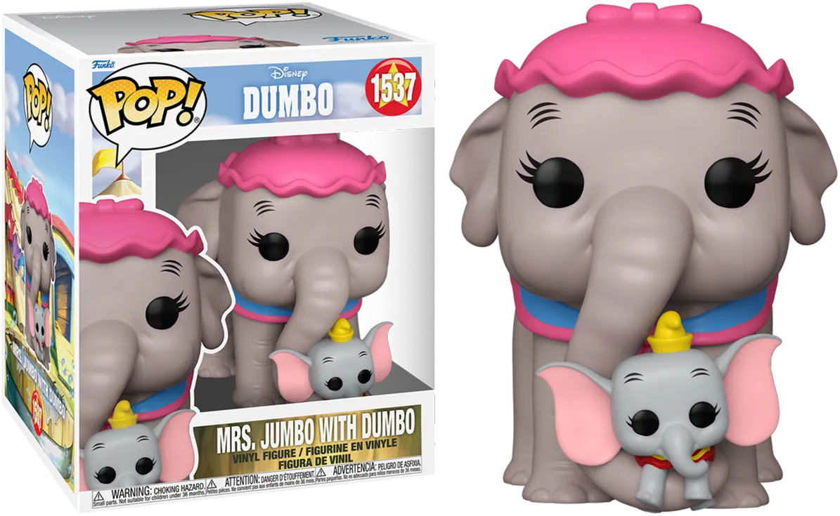 FUN80209 Dumbo (1941) - Mrs. Jumbo with Dumbo 6" Pop! Vinyl - Funko - Titan Pop Culture