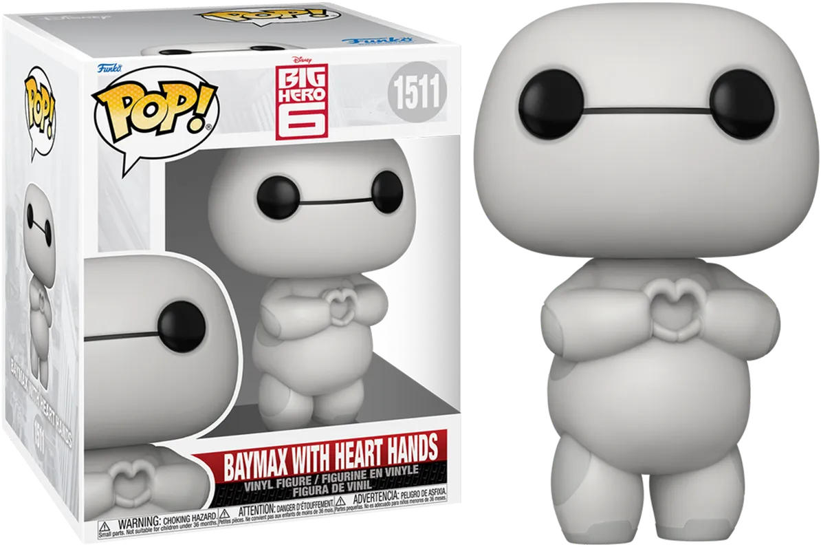 FUN80211 Big Hero 6 - Baymax with Heart Hands 6" Pop! Vinyl - Funko - Titan Pop Culture