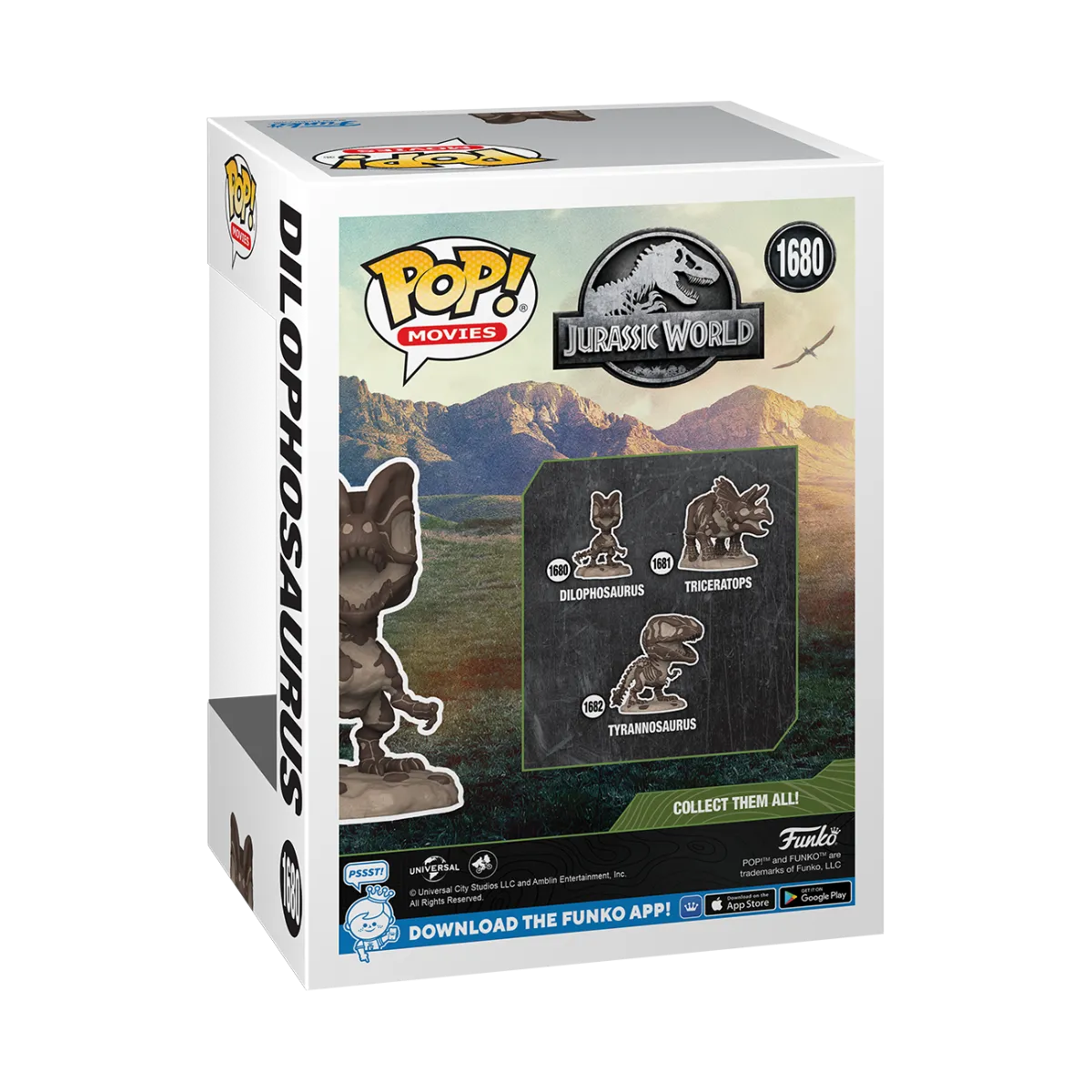 FUN80223 Jurassic World - Dilophosaurus Fossil Pop! Vinyl - Funko - Titan Pop Culture