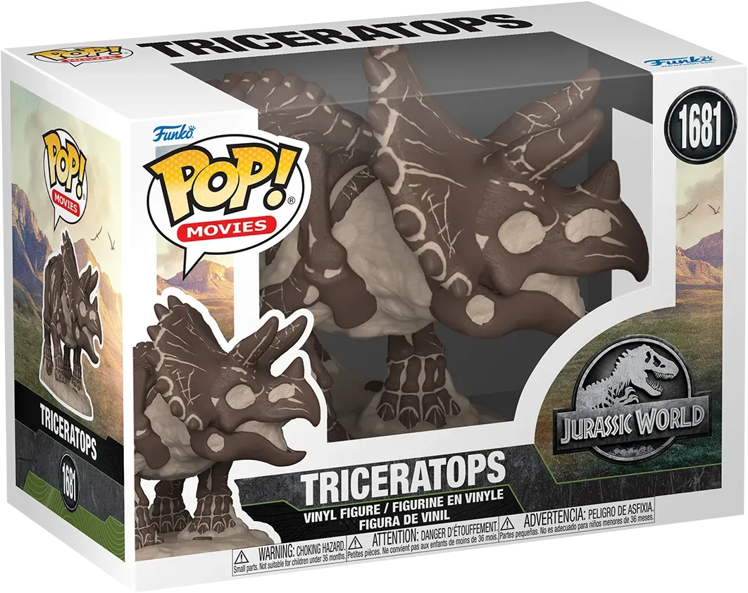 FUN80224 Jurassic World - Triceratops Fossil Pop! Vinyl - Funko - Titan Pop Culture