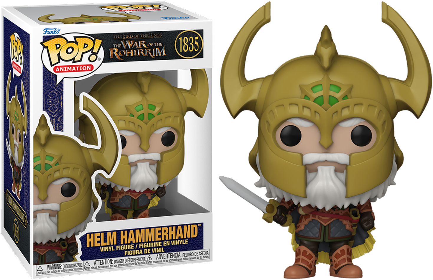 FUN80247 The Lord of the Rings: The War of the Rohirrim - Helm Hammerhand Pop! Vinyl - Funko - Titan Pop Culture