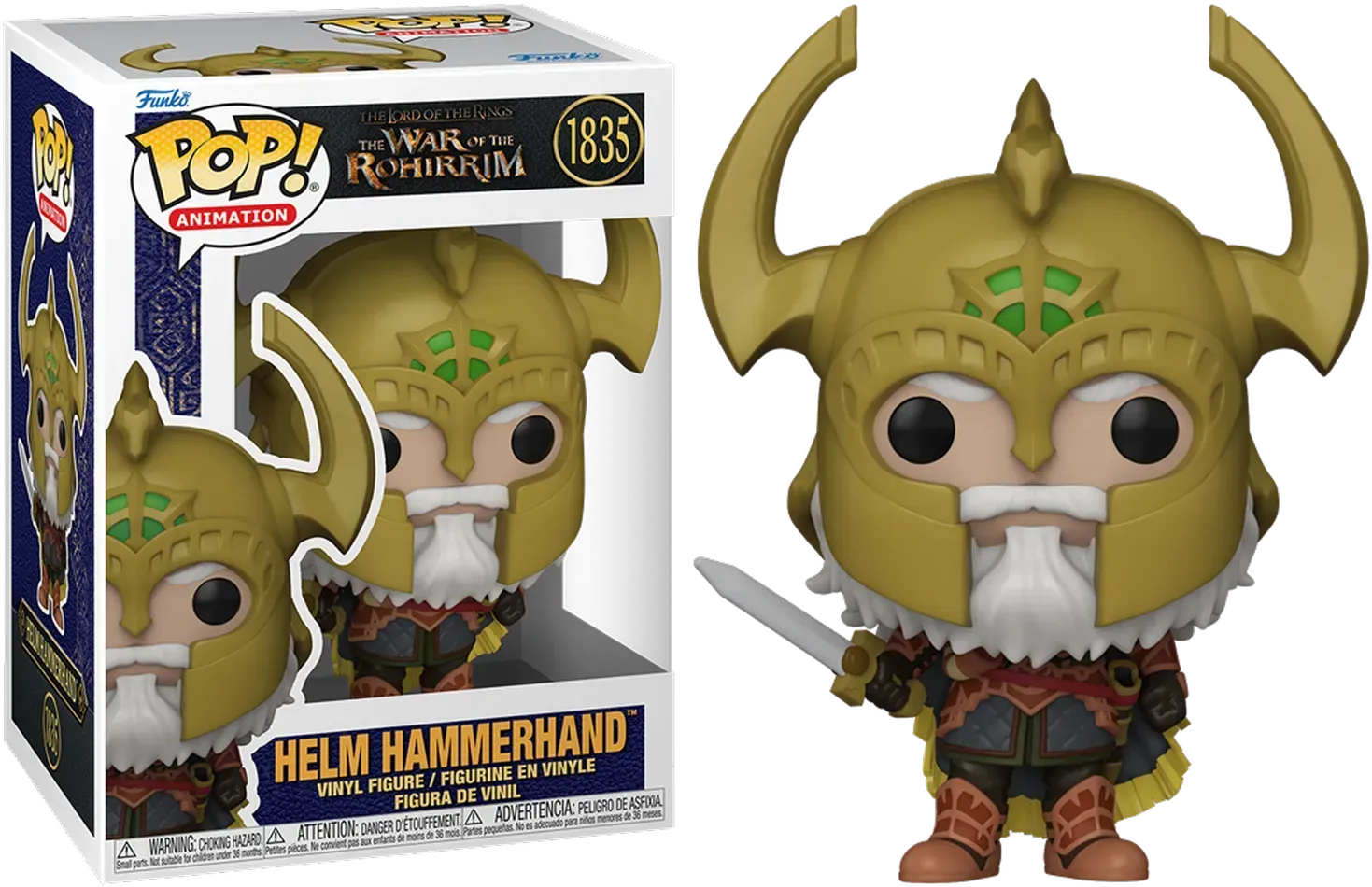 FUN80247 The Lord of the Rings: The War of the Rohirrim - Helm Hammerhand Pop! Vinyl - Funko - Titan Pop Culture